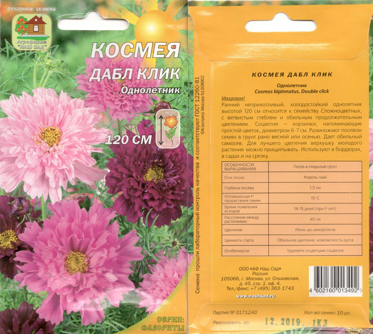 Космея схема посадки